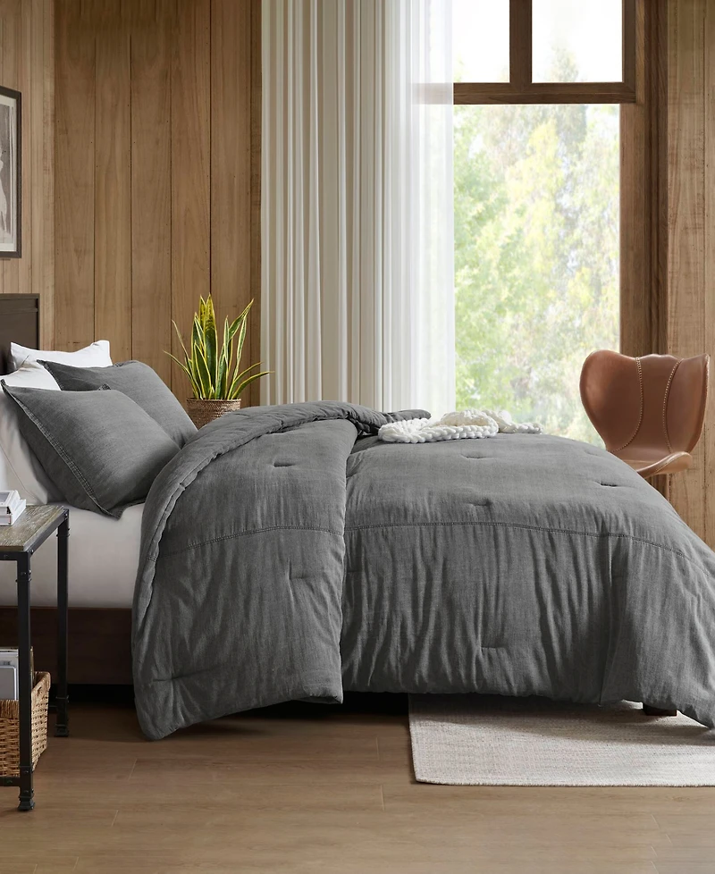 Woolrich Mckenzie Twill Washed 3-Pc. Comforter Set, Full/Queen