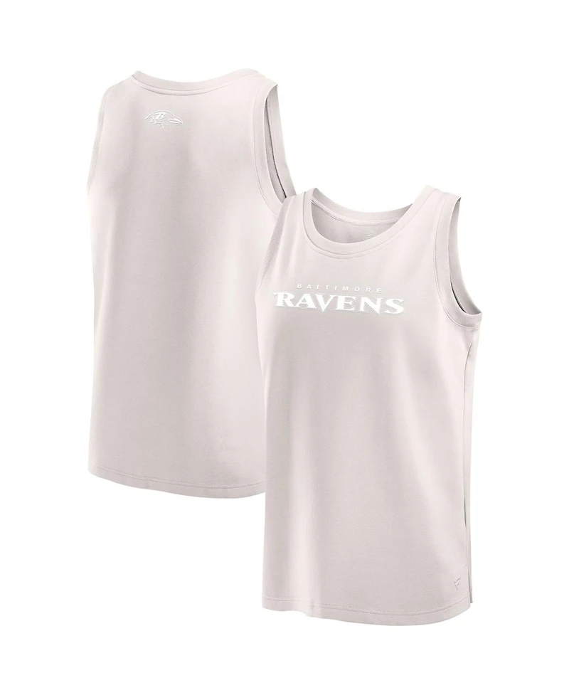 Fanatics Men's Cream Baltimore Ravens Elements Tank Top