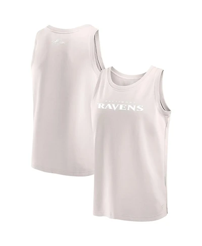 Fanatics Men's Cream Baltimore Ravens Elements Tank Top