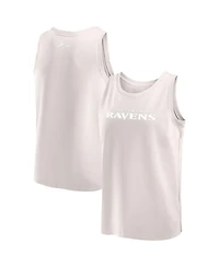 Fanatics Men's Cream Baltimore Ravens Elements Tank Top
