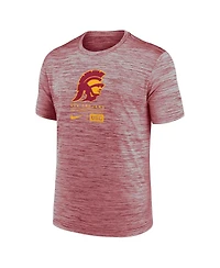 Nike Men's Cardinal Usc Trojans Campus Center Block Velocity Performance T-Shirt