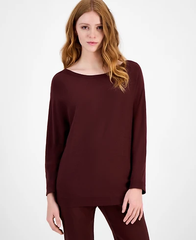 Jm Collection Women's Boat-Neck Dolman-Sleeve Sweater, Macy's Exclusive