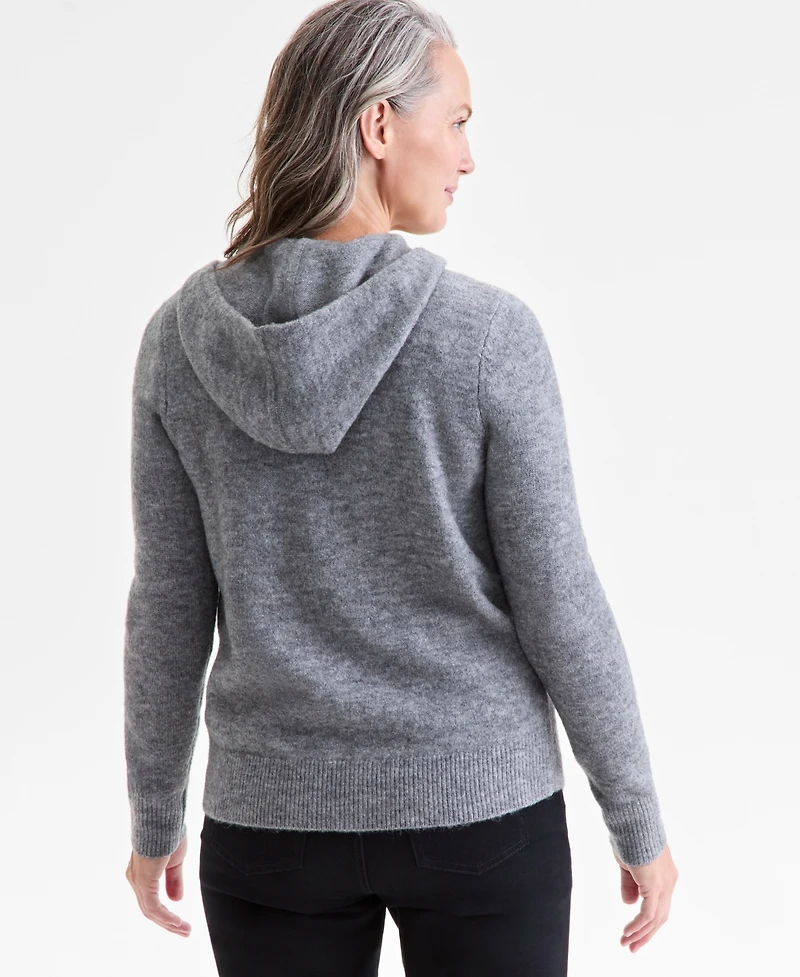 Style & Co Luxsoft Full-Zip Long-Sleeve Hoodie Sweater, Macy's Exclusive