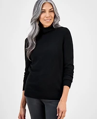 Style & Co Petite Mock Neck Sweater, Macy's Exclusive