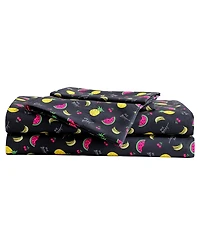 Betsey Johnson Silky Microfiber Printed 3-Pc. Sheet Set, Twin