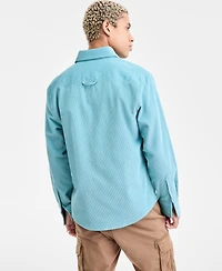 Sun + Stone Men's Long Sleeve Button-Front Corduroy Shirt, Created for Macy's