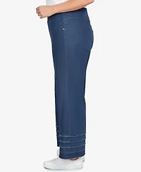 Ruby Rd. Plus Stretch Fringe Pull-On Ankle Jeans