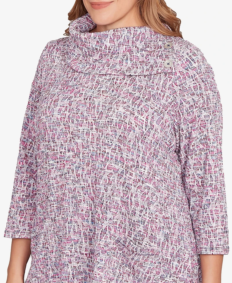 Ruby Rd. Plus Patch Pocket Spacedye Top
