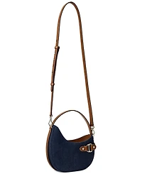 Lauren Ralph Lauren Denim Mini Tasha Crossbody Bag
