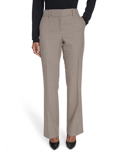 Tommy Hilfiger Women's Houndstooth Bootcut Trousers