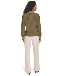 Tommy Hilfiger Women's Foulard Johnn Collar Top