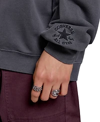 Converse Men's Loose Fit Sneaker Patch Sweatshirt