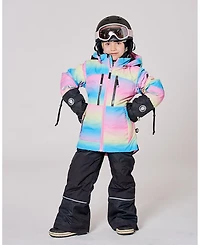 Deux par Girl Two-Piece Teknik Snowsuit Rainbow Gradient