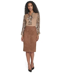 Tommy Hilfiger Women's Mixed Media Paisley Sweater