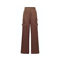 The Noli Shop Women's Milan Satin Cargo Pant
