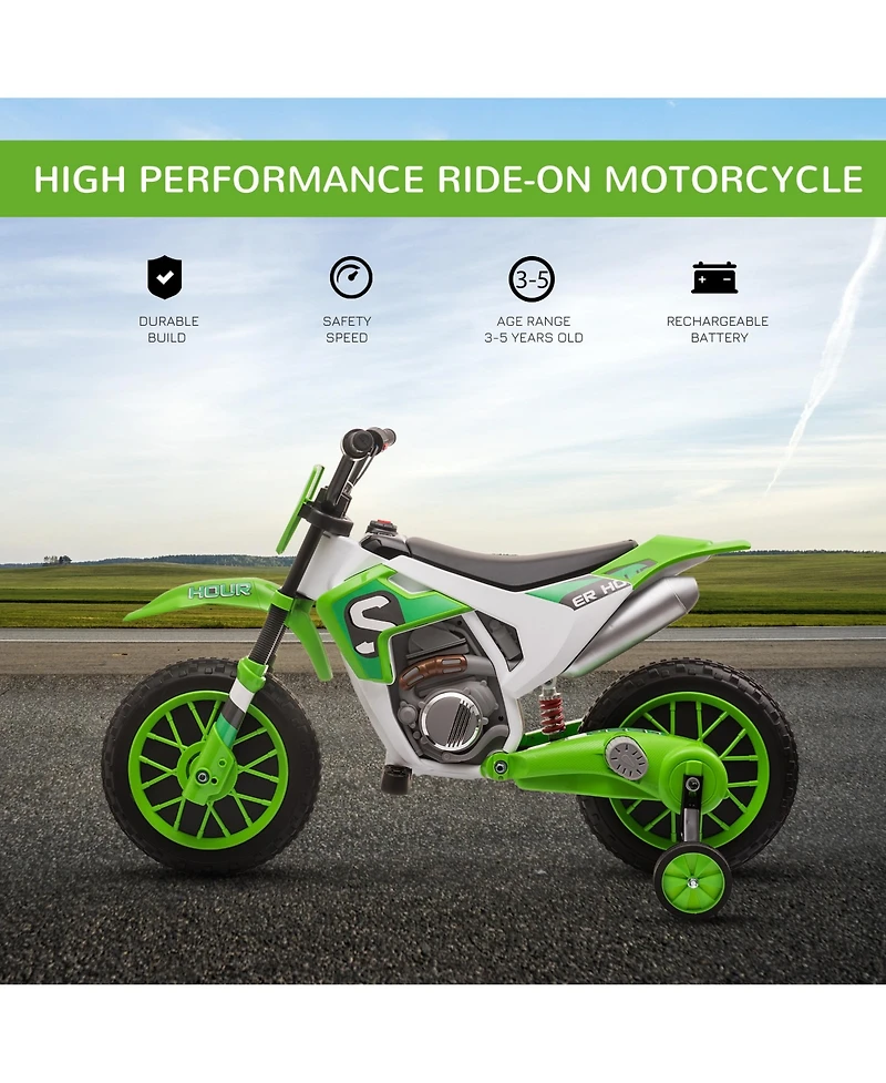 Aosom 12V Kids Motorcycle Off Road Electric Motor Bike,