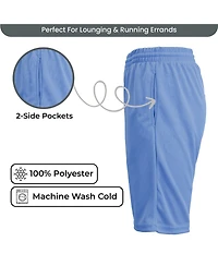 Galaxy By Harvic Women's Loose Fit Moisture Wicking Performance Mesh Shorts