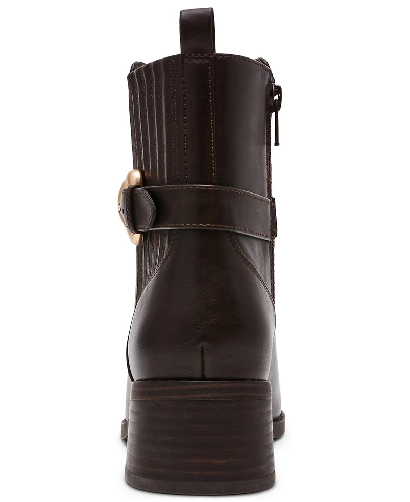 Dv Dolce Vita Women's Dagger Buckle Chelsea Booties