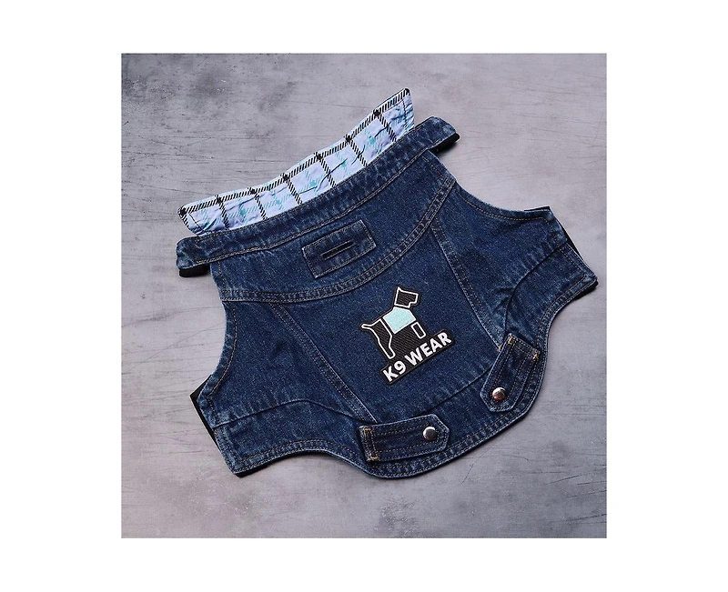 K9 Wear Denim Jacket & Harness Set