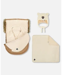 Deux par Deux Toddler Unisex Bunting Bag Designed for Car Seat and Stroller Chanterelle
