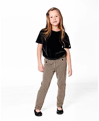Deux par Girl Jacquard Knit Pant with Welt Pocket - Child