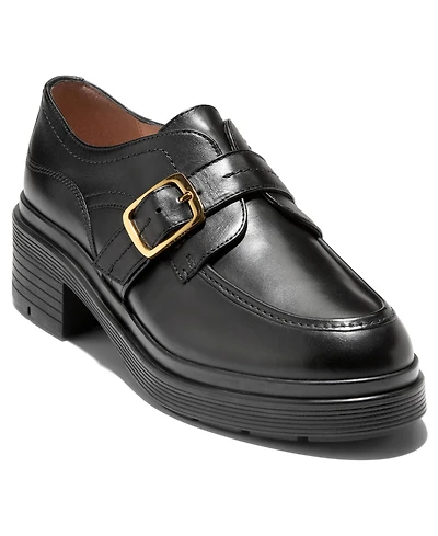 Cole Haan Women's Carlitta Monk Strap Lug Oxford Loafers