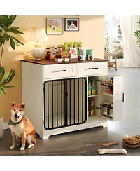 Streamdale Furniture Dog Crate Furniture with Drawers & Storage