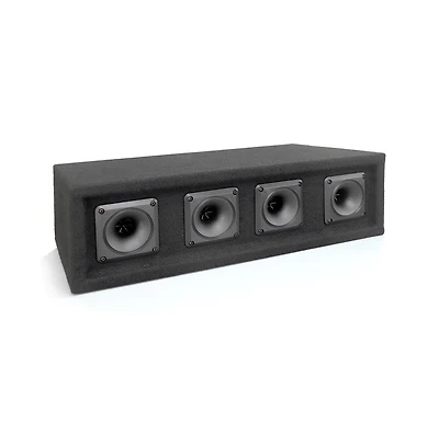 Pyle-Pro 300 Watt 4 Way Dj Speaker System with Four 3 Inch Horn Piezo Tweeters Full Range Audio Black Carpeted Finish