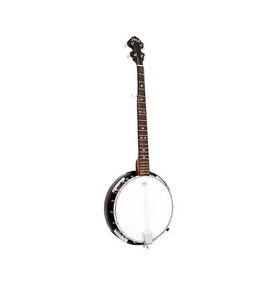 Pyle 5-String Banjo with White Jade Tune Pegs & Rosewood Fretboard