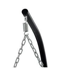 Flynama Egg Chair with Stand Indoor Outdoor Swing Chair Patio Wicker Hanging Egg Chair Hanging Basket Chair Hammock Chair with Stand for Bedroom Livin