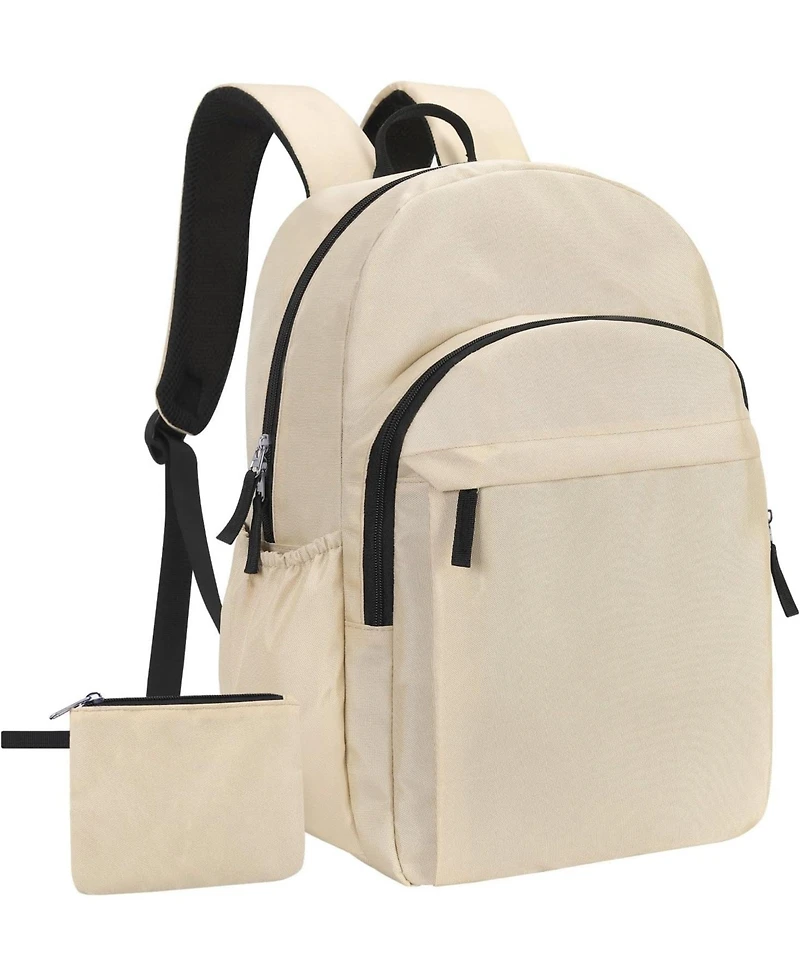 15.6 inch Basic Backpack for Men, Travel Backpack Carry on, Water Resistant School Backpacks for Teens, College Back Pack Bookbag for Boys Girls, Work