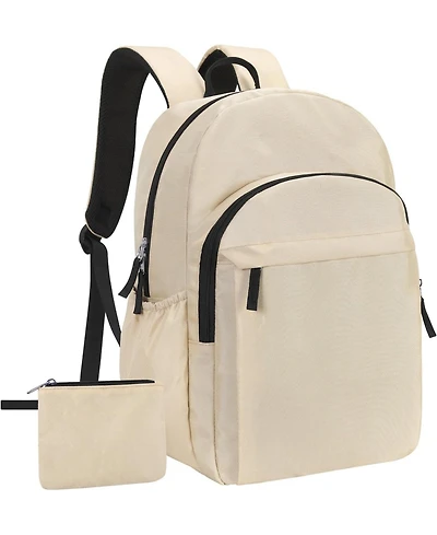 15.6 inch Basic Backpack for Men, Travel Backpack Carry on, Water Resistant School Backpacks for Teens, College Back Pack Bookbag for Boys Girls, Work