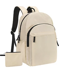 15.6 inch Basic Backpack for Men, Travel Backpack Carry on, Water Resistant School Backpacks for Teens, College Back Pack Bookbag for Boys Girls, Work