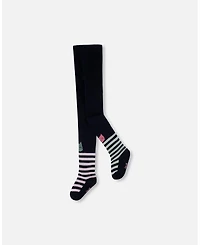 Deux par Girl Knit Tights Dark Blue - Toddler|Child