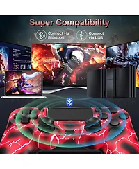 Nbcp Wireless Controller for PS4 with Dual Vibration, 6-Axis Motion Sensor, Speaker, Audio Jack, Touch Pad, Share Button