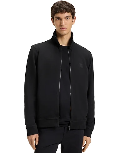 Boss by Hugo Men's Logo Badge Zip-Up Sweatshirt
