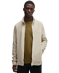 Boss by Hugo Men's Logo Badge Zip-Up Sweatshirt