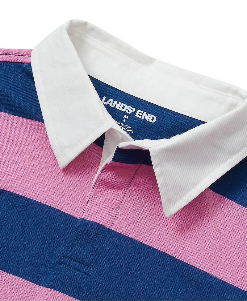 Lands' End Girls Long Sleeve Stripe Rugby Shirt