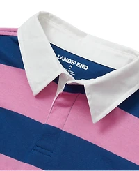 Lands' End Girls Long Sleeve Stripe Rugby Shirt