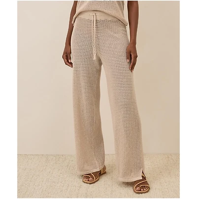 Pact Women's Beachside Crochet Knit Pant