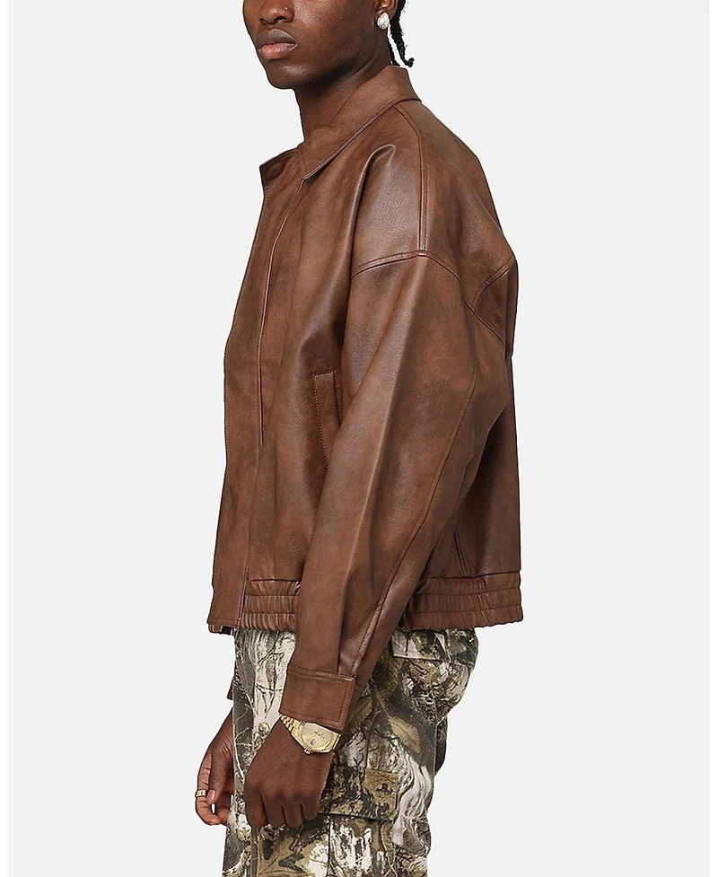 Xxiii Men's Leather Flight Jacket