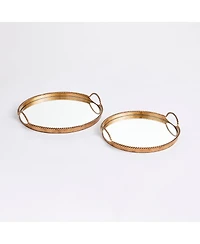 Napa Home & Garden Braiden Decorative Mirrored Trays Set of 2