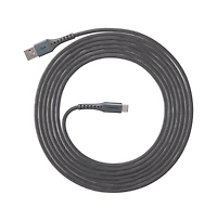 Ventev Alloy Usb A to Usb C High Speed Ultradurable 10 Foot Cable-Silver