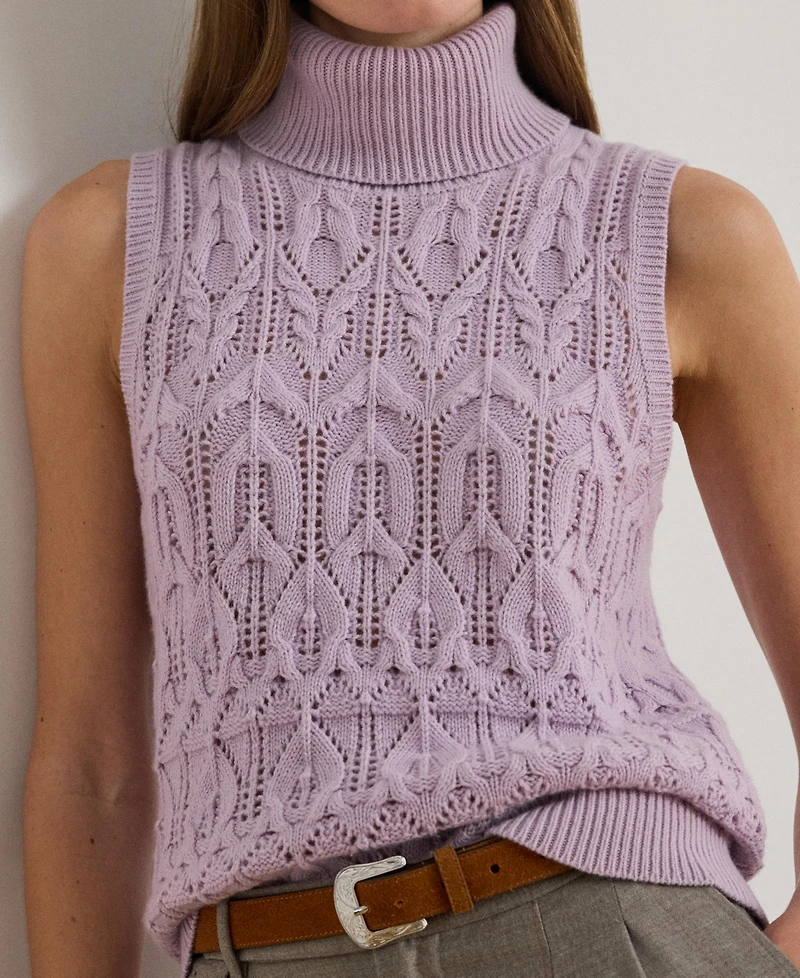 Lauren Ralph Women's Superb Plus-Bardelle Turtleneck Sweater Tank Top