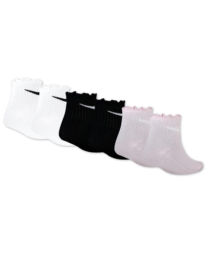 Nike Little Girls 6-Pack Lettuce Ankle Socks