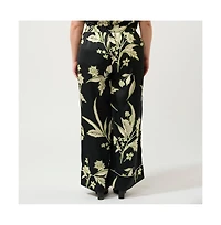 Estelle Baia Wide Leg Satin Pant