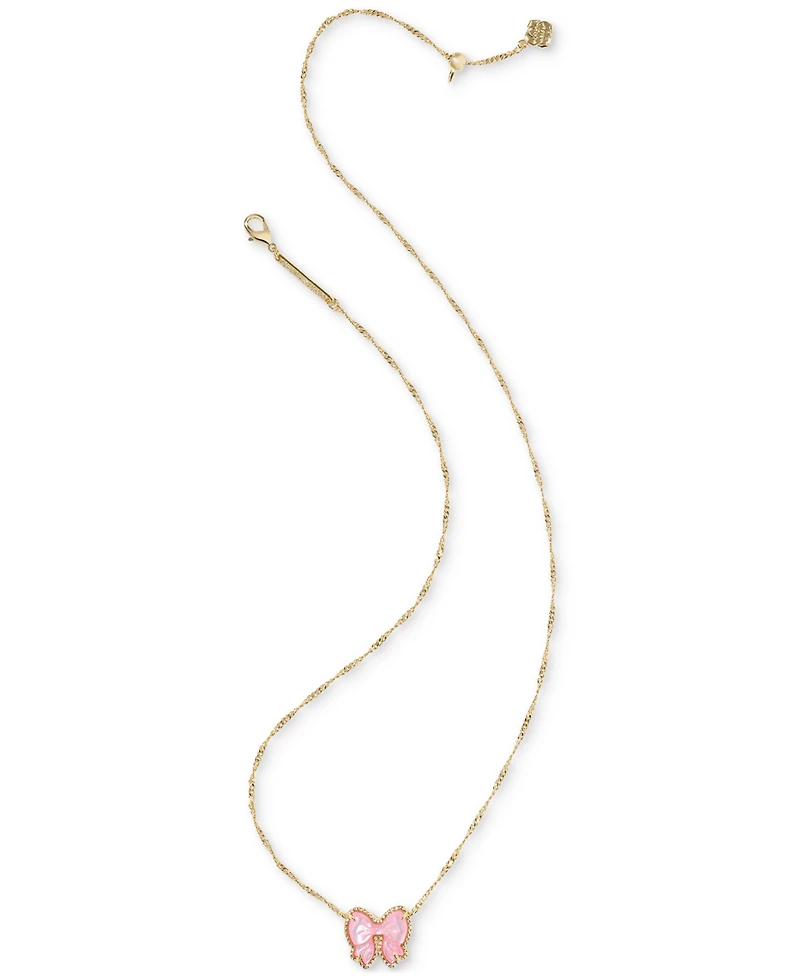 Kendra Scott Haley Bow Short Pendant Necklace, 16" + 3" extender