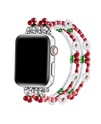 Posh Tech Cherry Beaded Band for Apple Watch