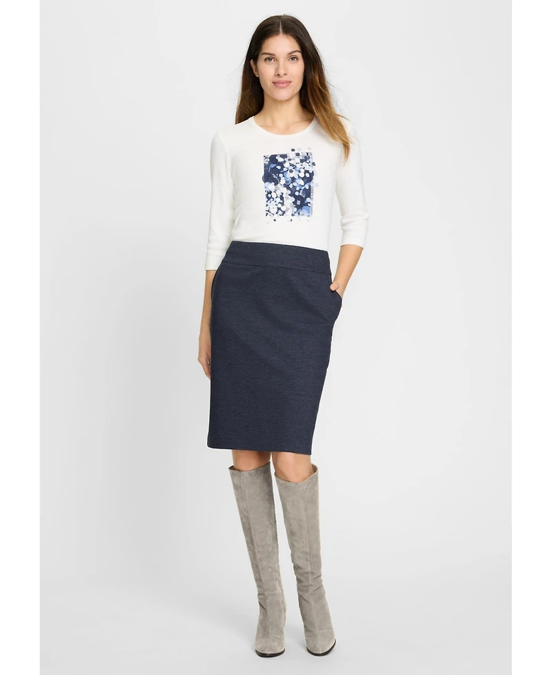 Olsen Denim Look Skirt
