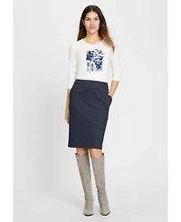 Olsen Denim Look Skirt